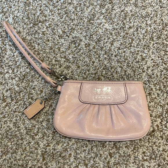 Pink Coach wristlet - Picture 1 of 4
